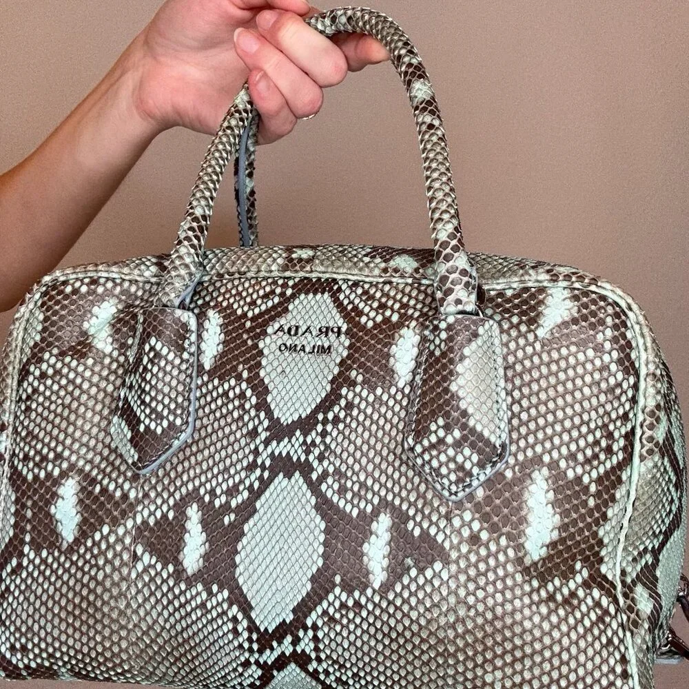 Prada Python Top Handle Bag - Picture 2 of 4